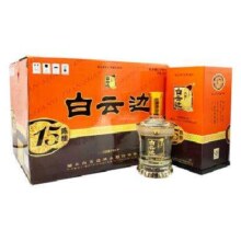 双11预售：白云边 十五年陈酿 浓酱兼香型白酒 42度 450ml*6瓶 整箱装