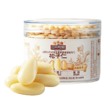 双11巅峰、plus会员:三只松鼠 松子仁 100g/罐