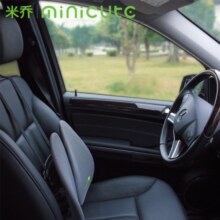 米乔（minicute）人体工学腰靠腰垫办公室汽车用靠垫靠背靠枕舒适座椅透气通用腰枕 气动版- 黑色