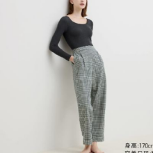 双11狂欢： UNIQLO 优衣库 合作款 女装法兰绒松紧长裤