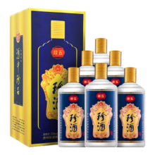 珍酒珍五蓝 酱香型白酒 53度500ml*6瓶 整箱装801.4元