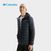 双11狂欢：PLUS会员：Columbia 哥伦比亚 男女无缝热压银点拒水650蓬鸭绒羽绒服 WE6610 010修身版型