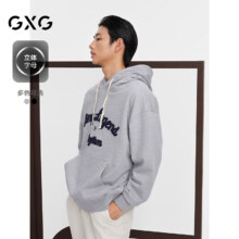 双11狂欢：GXG 复古时尚宽松连帽卫衣 G24D313008