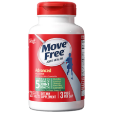 双11巅峰：益节（MoveFree）益节（Move Free）氨糖维骨力钙片红瓶200粒/瓶 *2件