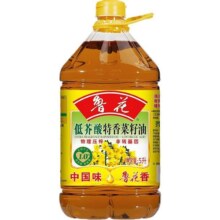 鲁花低芥酸特香菜籽油5L物理压榨健康营养香滑烹饪调料高品质