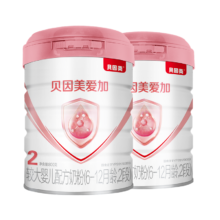 京东百亿补贴:贝因美 爱加6-12月婴幼儿奶粉大罐2段800g*2
