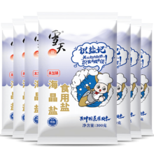 88VIP：雪天盐零添加调料海盐300g×7包