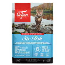Orijen渴望六种鱼猫粮5.4kg 成猫幼猫通用粮【美版】最近效期25/10