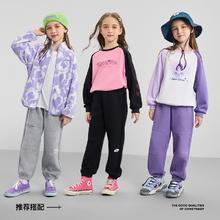 88VIP会员：Disney baby 迪士尼童装女童户外运动长裤2024秋装新款儿童休闲卫裤春秋裤子潮