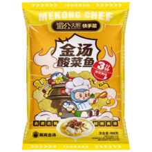 plus会员:湄公大厨酸菜鱼半成品方便速食450g（巴沙鱼片250g酸菜100g料包100g）