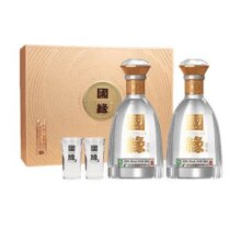 双11预售：今世缘 国缘对开 42度 柔雅型白酒 500ml*2瓶 礼盒装