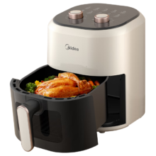 双11巅峰、PLUS会员：美的（Midea） 空气炸锅 不用翻面 4.5L KZE4581BD