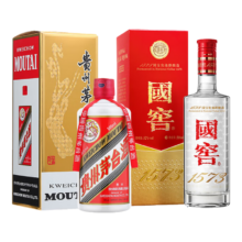 京东百亿补贴：茅台 飞天 2023年 53度 500ml+国窖1573 52度 500ml “飞五”组合3410元 包邮