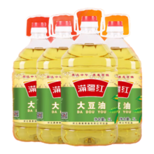 PLUS会员：满疆红 食用油 精炼一级大豆油5L*4件
