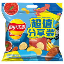 PLUS会员：Lay's 乐事 薯片组合装 3口味 168g （意大利浓香红烩味+德克萨斯烧烤味+大波浪铁板鱿鱼味）