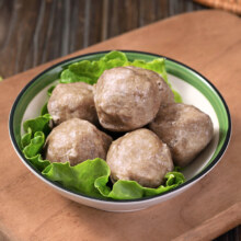 PLUS会员：趣十八番 正宗手打潮汕风味 牛肉丸+牛筋丸 1kg