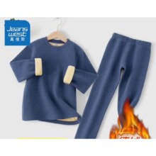 真维斯  中大童加绒保暖家居服套装