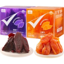 88VIP：喵满分 三蒸三晒 红薯干 400g8.45元包邮