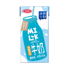 三元小方白低脂高钙牛奶整箱200ml*24盒 量贩装