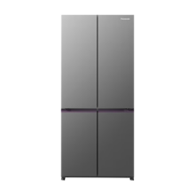 双11开门红、再降价：Panasonic 松下 蔓越莓系列 NR-XD50C5A-S 超薄零嵌入式对开门冰箱 500L 灰