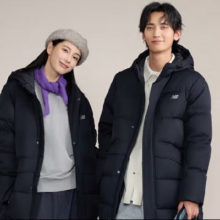 PLUS会员：NEW BALANCE NB 百搭连帽羽绒服 AMJ43355