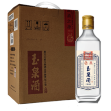 玉泉方瓶 纯粮口粮酒 高度酒白酒 黑龙江特产 浓酱兼香型 整箱4瓶装 52度世纪经典