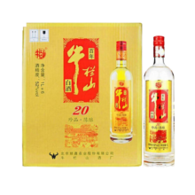 牛栏山二锅头珍品陈酿20 土豪金整箱装 浓香型白酒过年送礼长辈年货 52度 1L 6瓶 整箱装