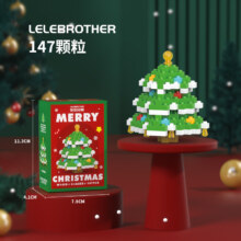 PLUS会员：LELE BROTHER 乐乐兄弟 拼装玩具 圣诞积木*819.88元、合2.48/件 包邮（需领券）