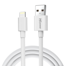 米量（MFPower） 米量MFi认证苹果充电数据线适用iPhone14/13ProMax/12 苹果手机平板通用 苹果灰（USB）1米