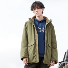 plus：Baleno 班尼路 连帽鸭绒羽绒服男休闲外套 88C50Y XL