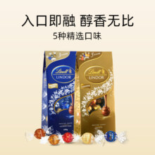 20 点Lindt 瑞士莲 软心精选黑巧克力 600g