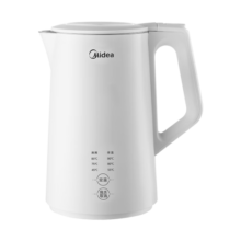 美的（Midea）电水壶 电热水壶 1.7L烧水壶 7段调温保温恒温开水壶304不锈钢无缝内胆 【品质荐】双煮水模式MK-SH17X302