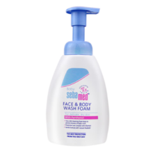 施巴(Sebamed)婴幼儿面部身体清洁泡沫400ml儿童沐浴露 国原装进口