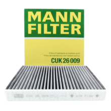 曼牌（MANNFILTER）CUK26009活性炭空调滤芯格适用奥迪A3高尔夫7探歌新迈腾凌渡速派58.1元 (券后省0.7,月销1000+)