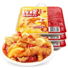 PLUS会员：百草味 剁椒酸辣味柠檬去骨凤爪 200g*3盒*2件