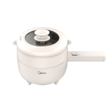 美的（Midea）电炒锅 多用途锅家用4L大容量电蒸锅电热锅电煮锅电锅一体多功能锅料理锅电火锅 【4L 能蒸善煮】HGE2811C