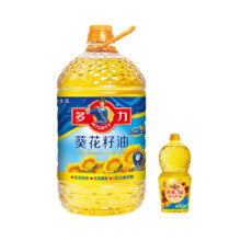 多力 醇香葵花籽油5L+黄金三益葵花油238ml烧烤家用植物油63.9元，红包低至50.9元（需领卷）