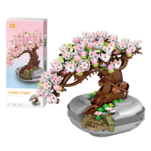 俐智（Loz）积木花教师节拼装模型儿童玩具永生花情人节生日礼物1661樱花盆栽