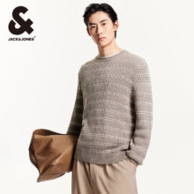 plus会员：JACK&JONES 杰克·琼斯 秋冬男士毛衣 宽松打底衫 漂流木E12 170/92A/S177.67元包邮 （需用券，多重优惠）