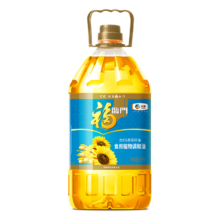 福临门 食用油 葵花籽清香食用植物 5L *4件166.96元（合41.74/件）