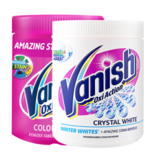 渍无踪（Vanish）爆炸盐婴幼儿活氧彩漂粉去黄去污渍白彩色衣服彩漂剂 活氧彩漂粉1KG+活氧去污粉1KG