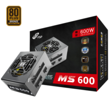 全汉（FSP）额定600W 经典版MS600 电源 (含模组线/SFX电源/铜牌认证/全模组/温控风扇/固态电容）519元