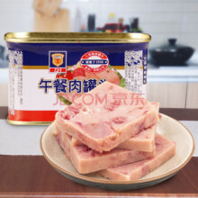 梅林（MALING）午餐肉罐头 火锅搭档 中华老字号 开罐即食 方便菜 经典 猪肉198g*2罐
