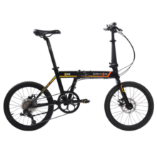 大行（DAHON）K-one折叠自行车20英寸9速男女式碟刹超轻铝合金运动单车FKA091 科技黑【无马甲线】