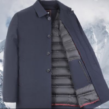 PLUS会员：SHANSHAN 杉杉 三穿可脱卸内胆羽绒服男