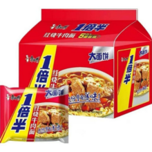 康师傅 方便面 一倍半 袋面5连包