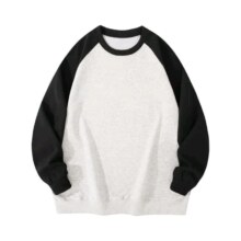 plus会员：CENPIN 诚品 纯棉卫衣 深灰色拼黑袖 2XL