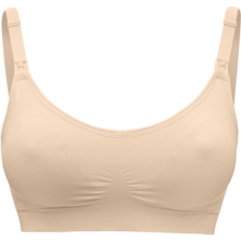 美德乐（Medela）哺乳文胸产后喂奶孕妇内衣 超透气舒适文胸 奶油色 L
