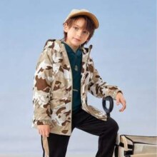 Hush Puppies 暇步士 男女童三防连帽风衣外套 多色