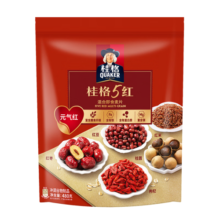 桂格（QUAKER）5红混合即食燕麦片480克 添加枸杞 添加红枣 添加桂圆